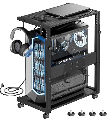 Amazon.co.jp：昇降式 PCディスプレイワゴン BHS-700PC ワゴン CPU
